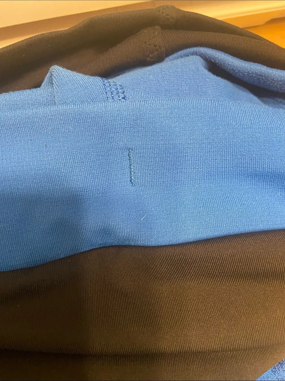 Lululemon Blue & Black Bhakti Yoga Pants Size 6